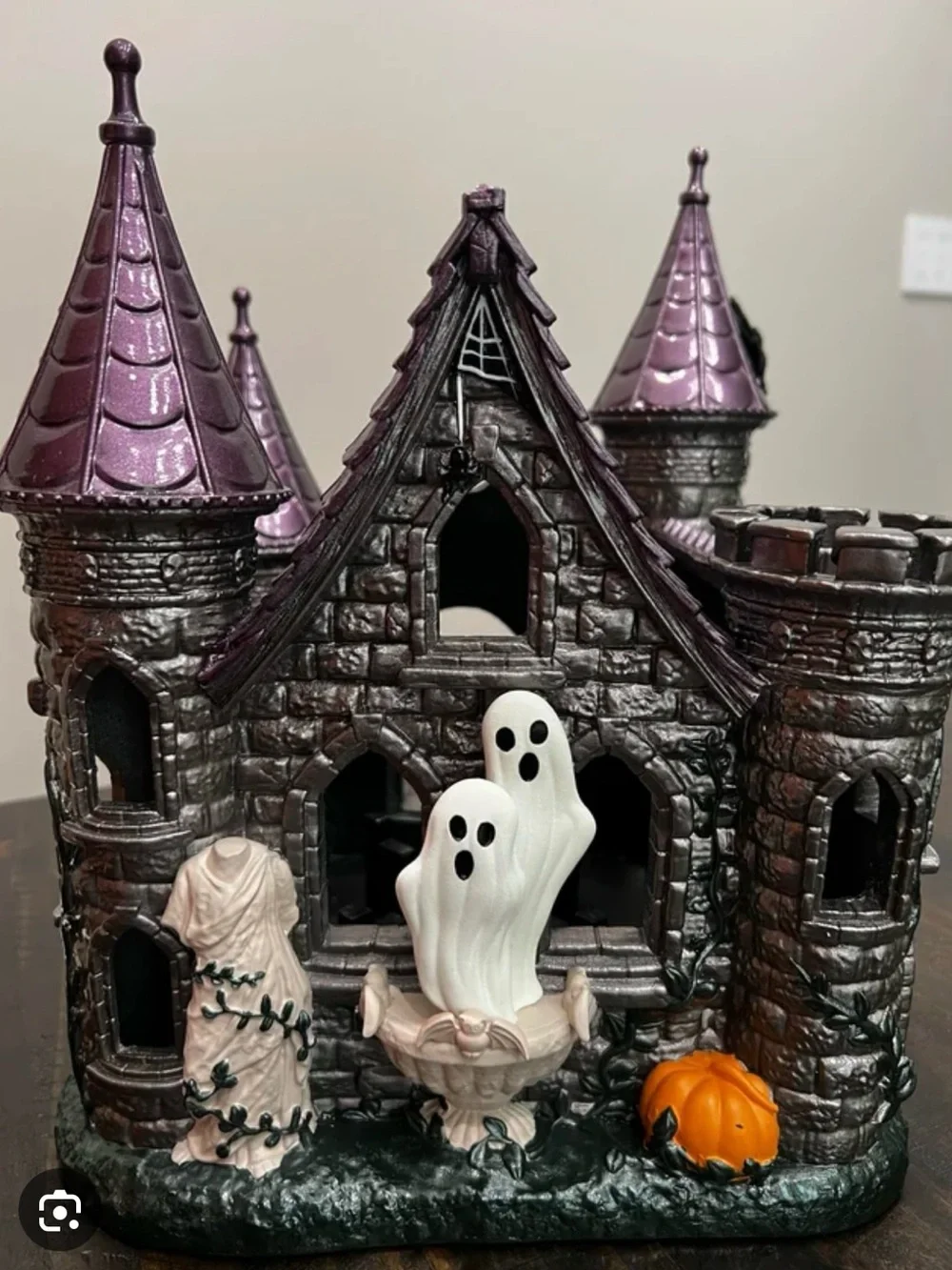 BBW 2023 Luminary Purple Gothic Castle Halloween Accent Décor